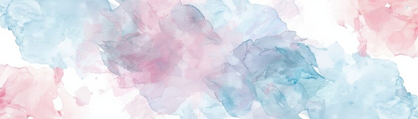Fototapeta na wymiar Seamless pattern of soft watercolor textures, featuring gentle pastel tones