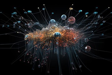 Neural network, visualization, human brain, analog, intricate, detailed, complexity, visual representation, background, cognitive processes, artificial intelligence, machine learning, data processing,