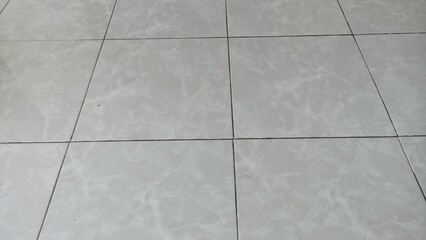White tile floor background in perspective view. white concrete tile floor modern floors and textures Square Ceramic Mosaic Cube Pattern for Home