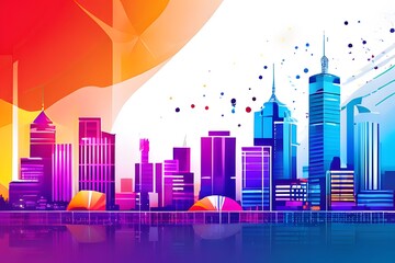 AI Generated-illustrations for the concept of physics on the topic of Indian Stock Exchange.