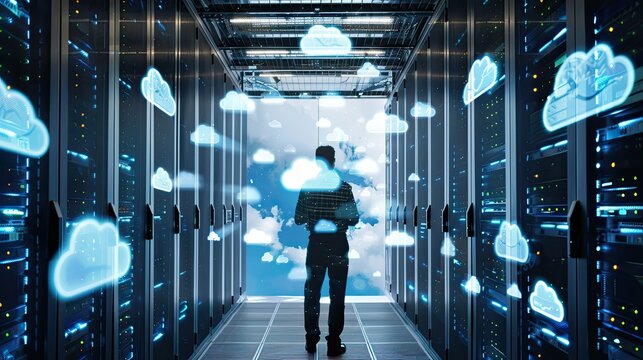Cloud computing service operations center managing business data