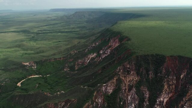 Aerial view of Serra do Espirito Santo - Japal&atilde;o Region - Mateiros, Tocantins, Brazil