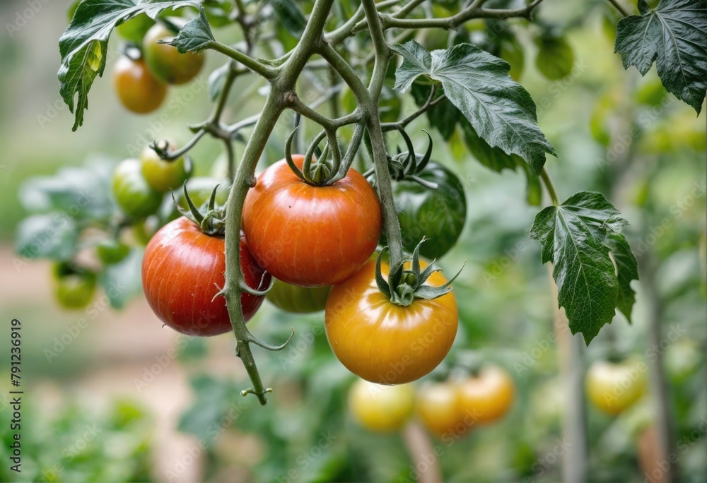 Wall mural Greenhouse Tomato Plants