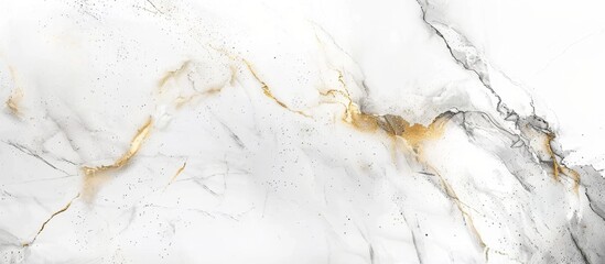 Detailed close-up view of a luxurious marble wall featuring a stunning gold vein running through the surface