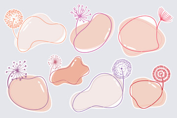 Cute Frame with Beautiful Dandelions. Beautiful dandelion Frames for Notes