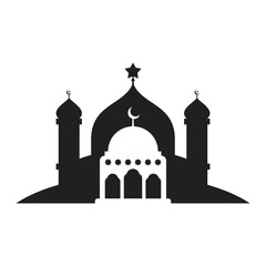 Mosque Silhouette Vector