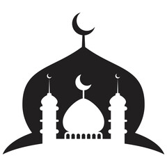 Mosque Silhouette Vector