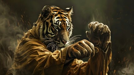 TIGER MARTIAL ARTIST FIGHTER