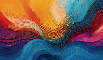 abstract colorful background with waves