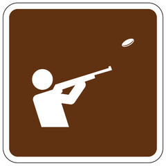 Campground sign for land recreation sign clay shooting