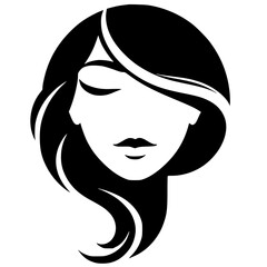 Beautiful face silhouette