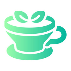 herbal tea Gradient icon