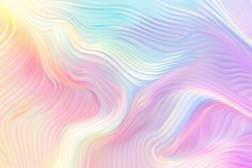 Obraz premium Abstract colorful pastel curved waves in the background with copy space for text on a white background