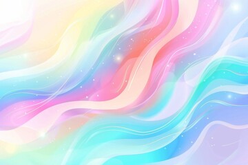 Abstract colorful pastel curved waves in the background with copy space for text on a white background