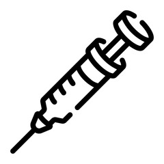 syringe Line Icon