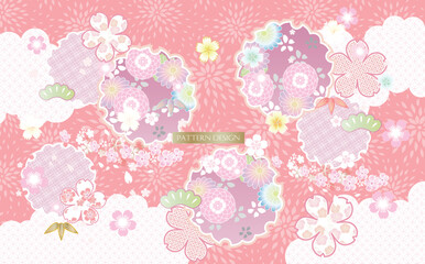 Japanese style pattern or background design.