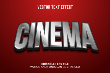 editable 3d cinema text effect