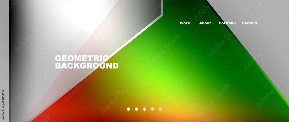 Poster A modern geometric background featuring a central triangle shape. This design is perfect for techrelated projects such as automotive lighting, gadgets, and input devices