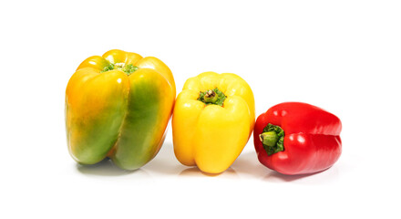 sweet pepper isolated on white background