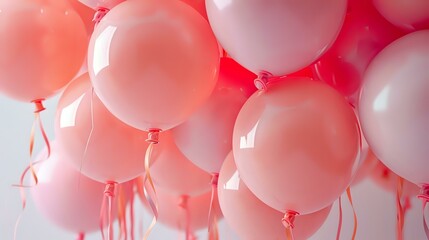 Gentle Pink Balloons - Simple and Elegant Event Decoration