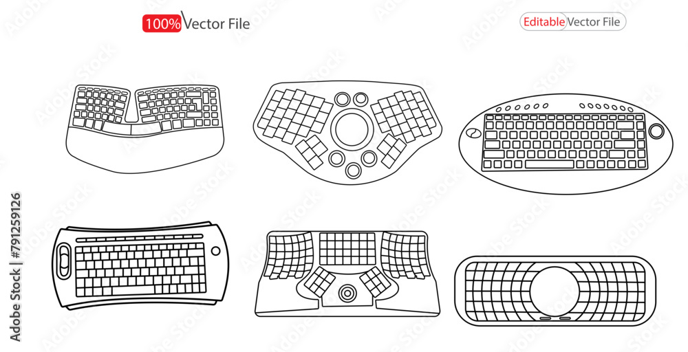 Fototapete smartphone keyboard in light and dark mode. keypad alphabet buttons in modern flat style. keyboard b