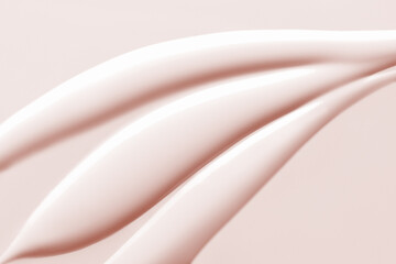 Pink cream texture. Cosmetic lotion, moisturizer, creamy skincare product background
