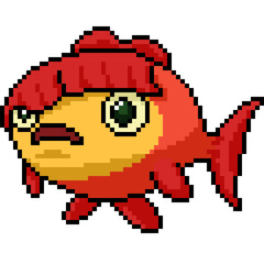 pixel art of weird silly fish - 791268517