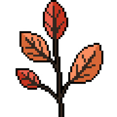 pixel art of prange leaf branch - 791268549