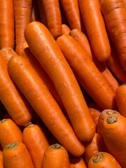 Carrot at market vegetable fresh