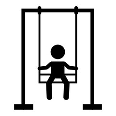 child on a swing icon