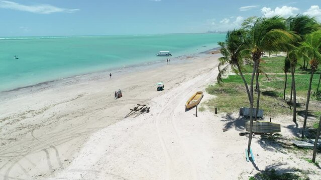 Aerial view of Camboinha Beach - Jo&atilde;o Pessoa, Para&iacute;ba, Brazil