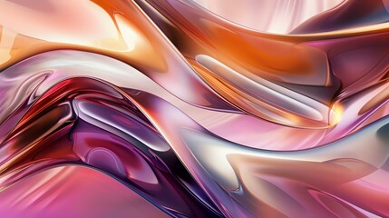 Sophisticated Gradient Transition in Warm Toned Abstract Art