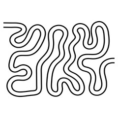 Abstract Maze Labyrinth