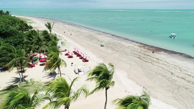 Aerial view of Camboinha Beach - Jo&atilde;o Pessoa, Para&iacute;ba, Brazil