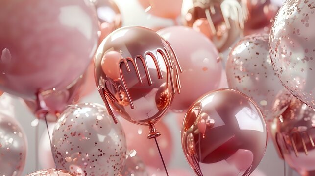 Whimsical Metallic Drip Cake Balloon Collection