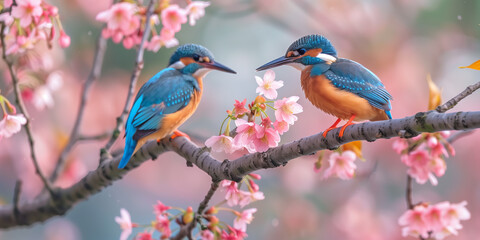 Bird - Common Kingfisher (Alcedo atthis) in the wild