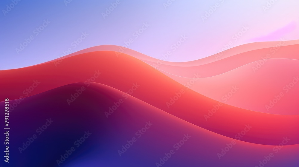Wall mural gradient background wave minimalist style