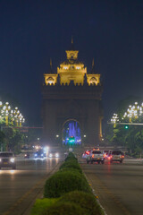 Patuxai: Triumphal arch of Vientiane in Laos
