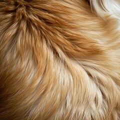 Macro Brown Dog Hair background texture