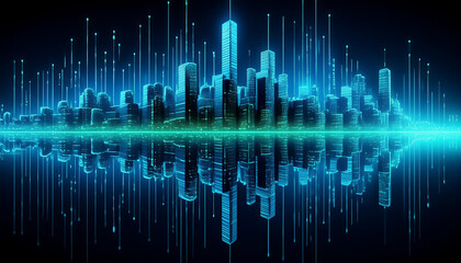 Business dashboard for financial data analysis with 3D render computer graphic 