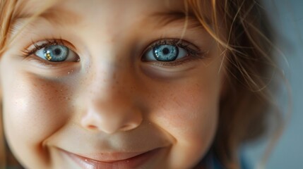 A childs smile is full of wonder and curiosity as if they are experiencing the world for the first time. .