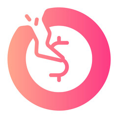 Obraz premium crisis gradient icon