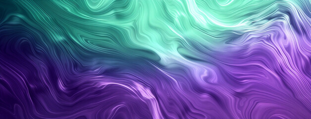 Obraz premium Violet-green gradient abstract background with smoke