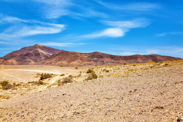 Mountain landscape, Island Lanzarote, Canary Islands, Spain, Europe.