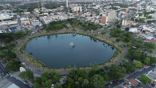 Aerial view of S&oacute;lon de Lucena Park - Jo&atilde;o Pessoa, Para&iacute;ba, Brazil