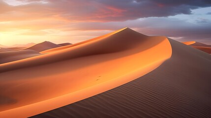 Panorama of the dunes in the Namib Desert, Namibia