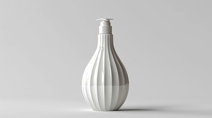 A white bottle with a spray top sits on a table