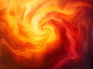A swirl of orange and red colors that seem to be coming from a fire