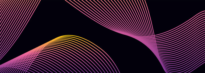 pink and yellow abstract background banner  with striped patterns, modern, futuristic and technology themes