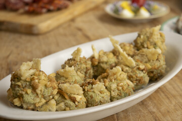 assortment of appetizers and finger food